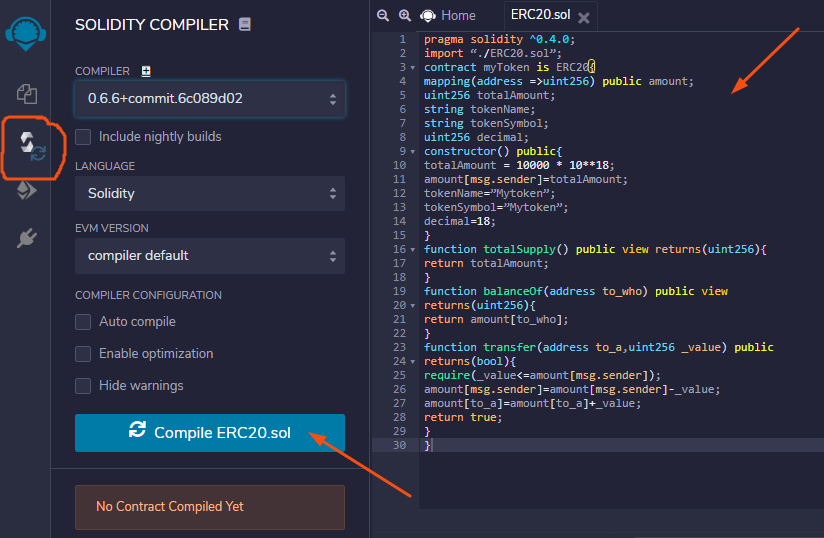 ethereum contract testing