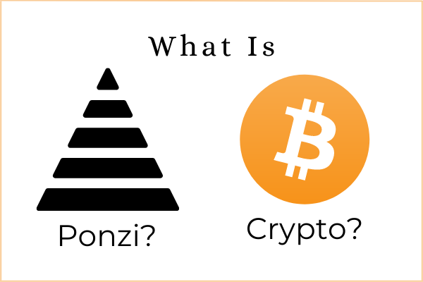 crypto vs ponzi