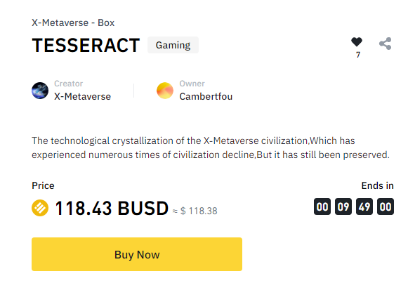 binance nft buy now