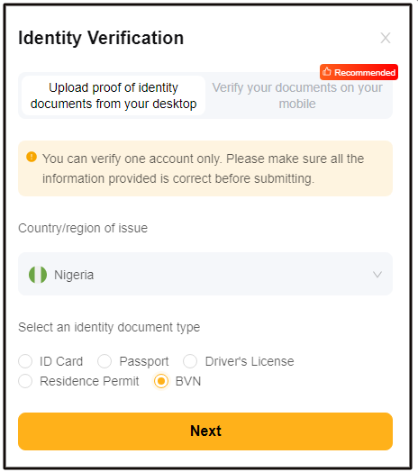 How to verify your Bybit account